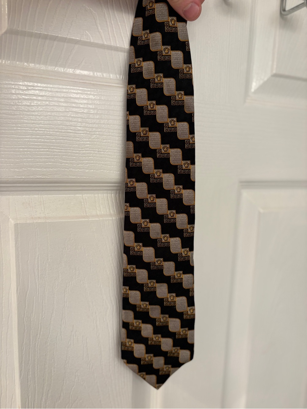 Gianni Versace Medusa Head Silk Tie
